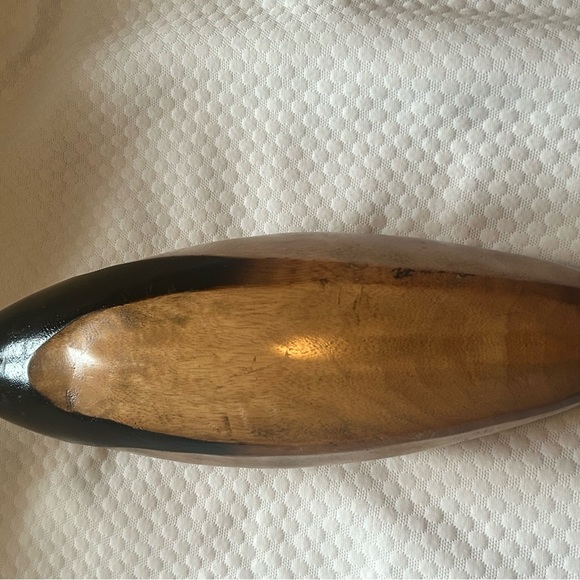 Wood Brown Decorative Vase Rustic Decor - Picture 3 of 5